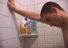 Amateur Dan Shower Jacking