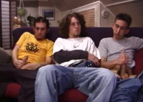 Three Boys Have A Sex Orgy